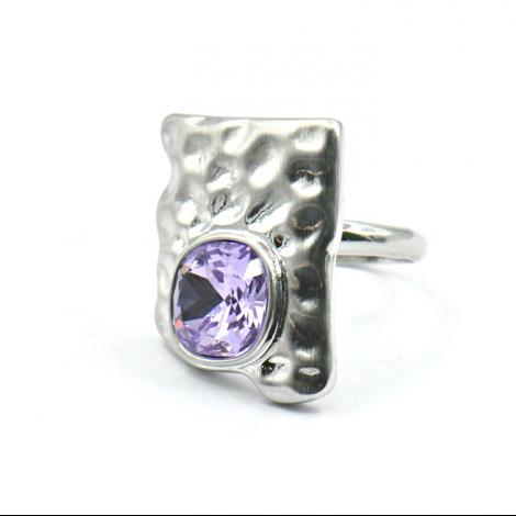 Кольцо, вставка: кристалл сваровски и., арт.:21238925450f, SilverWings, рис. 1