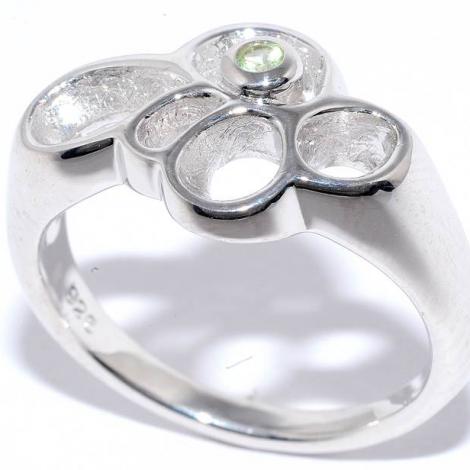 Серебряное кольцо, вставка: хризолит, NEW Космос, арт.:2156r-0023-131, SilverWings, рис. 1