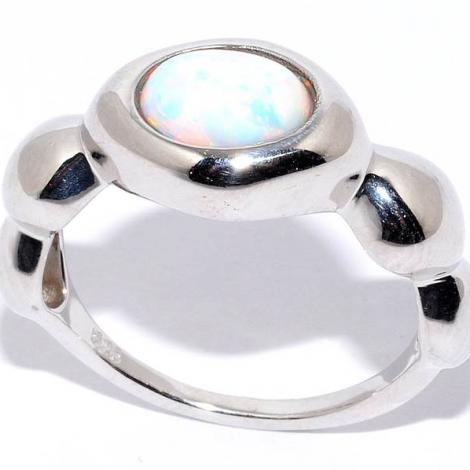 Серебряное кольцо, вставка: опал синт., арт.:21ar3257sso#17-148, SilverWings, рис. 1