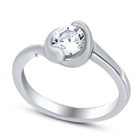 Серебряное кольцо, вставка: куб.цирконий, арт.:21set10447-113, SilverWings, рис. 1