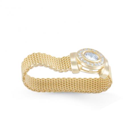 Кольцо, вставка: куб.цирконий, арт.:21set16718gp-113, SilverWings, рис. 2