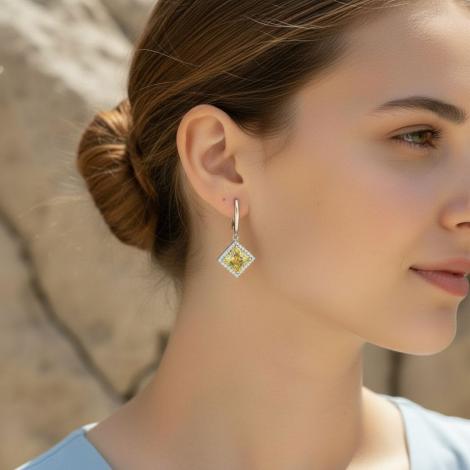 Серьги, вставка: куб.цирконий, арт.:2212732742u, SilverWings, рис. 2