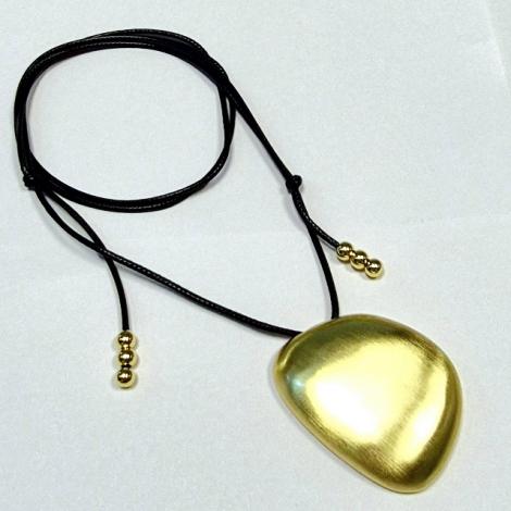 Колье, вставка: вощеный шнур, арт.:25238926057gp-m, SilverWings, рис. 1