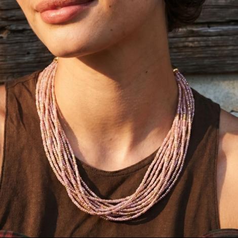 Колье, вставка: бисер, арт.:252401417gp-o, SilverWings, рис. 2