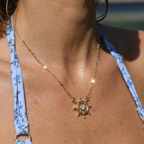 Колье, вставка: куб.цирконий, арт.:25wsgp-113, SilverWings, рис. 2